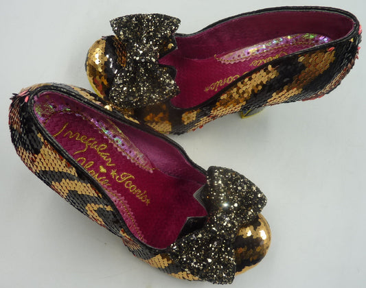 Irregular Iconic Choice Women's NICK OF TIME BLACK/GOLD + BALCK/PINK UK5/EU38 RRP:£90