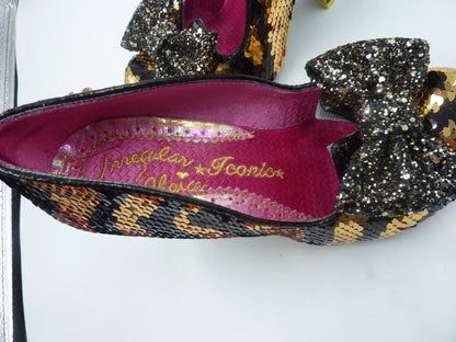 Irregular Iconic Choice Women's NICK OF TIME BLACK/GOLD + BALCK/PINK UK5/EU38 RRP:£90