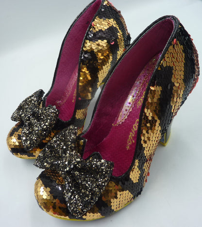 Irregular Iconic Choice Women's NICK OF TIME BLACK/GOLD + BALCK/PINK UK5/EU38 RRP:£90