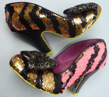 Irregular Iconic Choice Women's NICK OF TIME BLACK/GOLD + BALCK/PINK UK5/EU38 RRP:£90