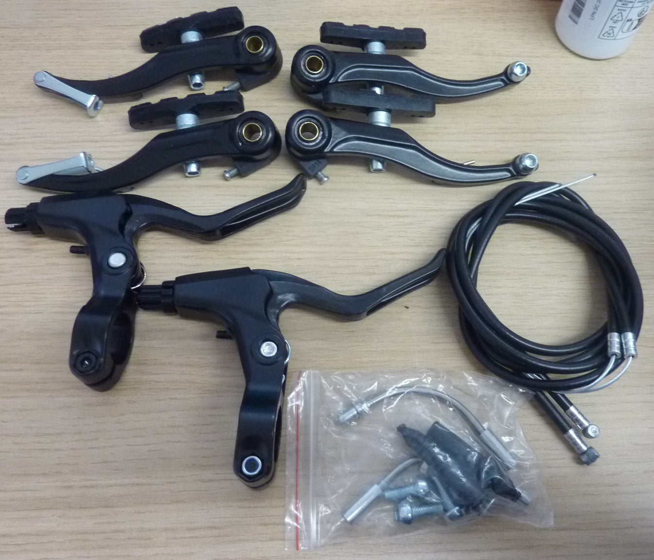 Complete Bike Brake Set-Black