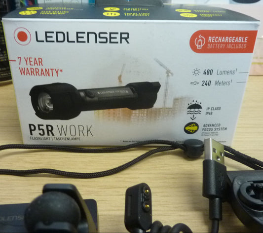 LEDLENSER P5R Work Rechargeable Torch 2020, 480 Lumens