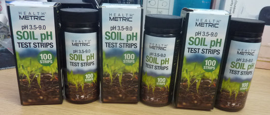 3 X HEALTH METRIC SOIL PH TEST STRIPS 100 STRIPS PER PACK