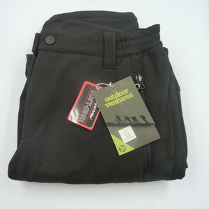 Outdoor Ventures Womens Winter Softshell Trousers-UK12 SHORT-BLACK