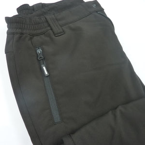 Outdoor Ventures Womens Winter Softshell Trousers-UK12 SHORT-BLACK