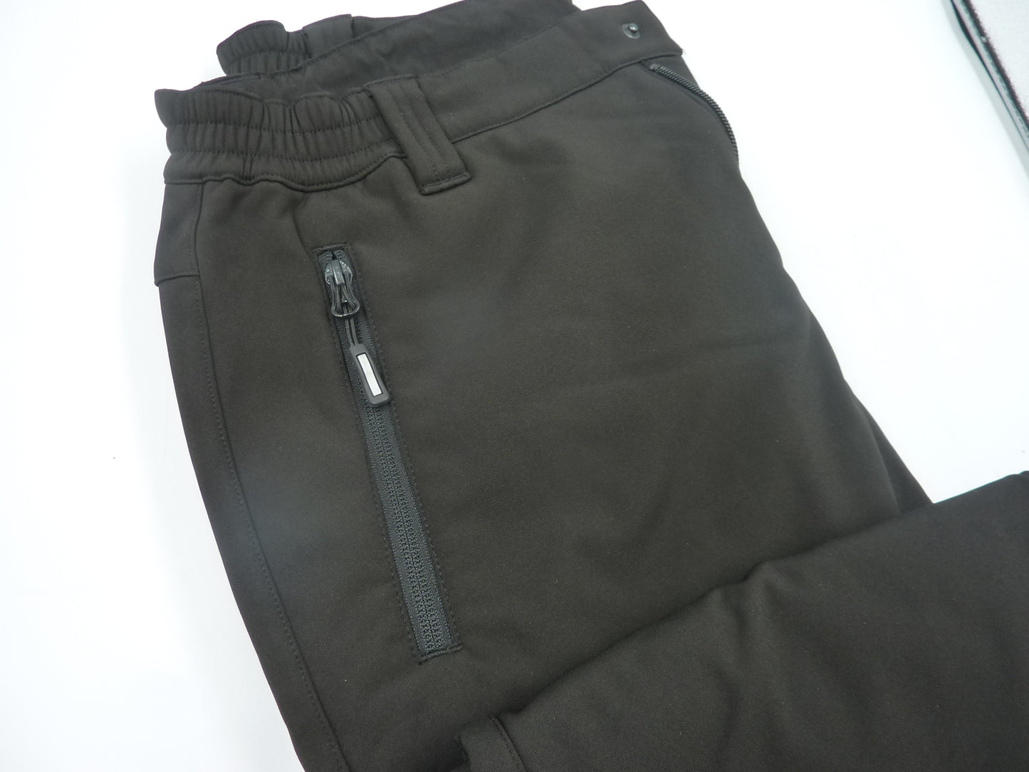 Outdoor Ventures Womens Winter Softshell Trousers-UK12 SHORT-BLACK