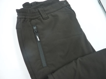 Outdoor Ventures Womens Winter Softshell Trousers-UK12 SHORT-BLACK