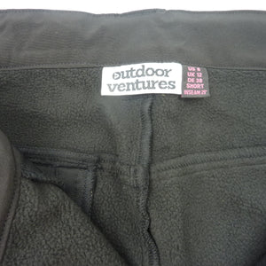 Outdoor Ventures Womens Winter Softshell Trousers-UK12 SHORT-BLACK