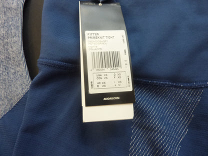 Adidas Women's Primeknit Tight Tights-UK XS BLUE