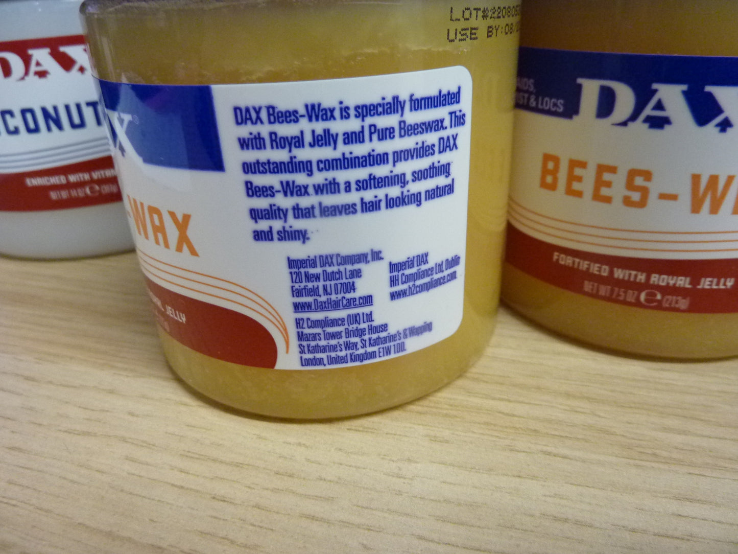 2 x DAX Bees Wax 213G EACH TUB