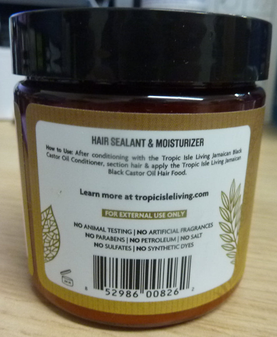 Tropic Isle Living Jamaican Black Castor Oil Hair Food 118ml