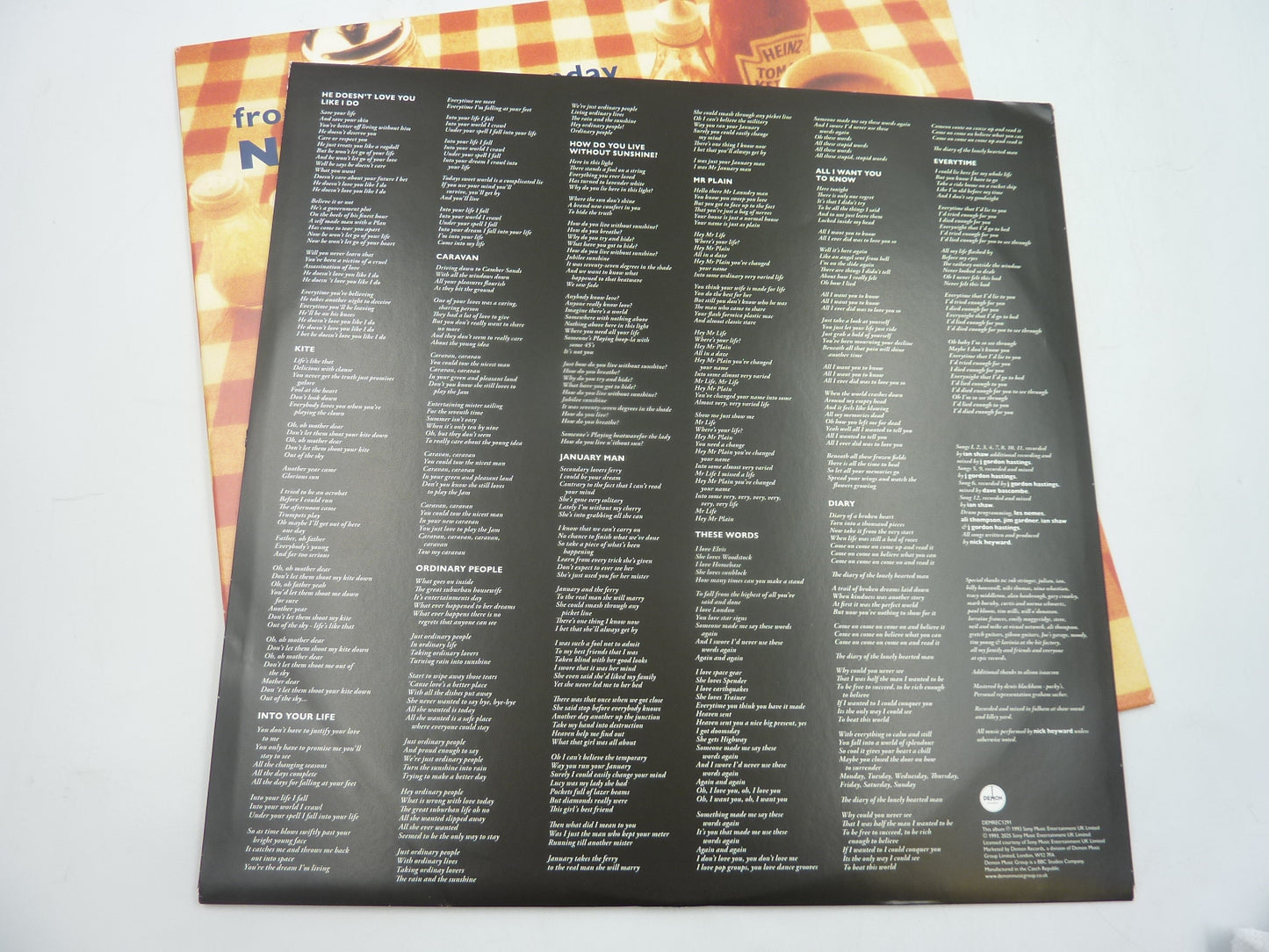Nick Heyward - From Monday to Sunday Limited Edition Orange Vinyl 12" Album