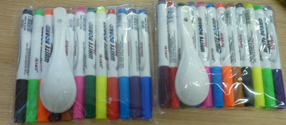 2 X 12PK JIAWEI WHITEBOARD ACRYLIC MARKER PENS