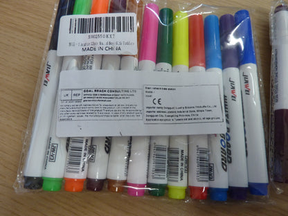 2 X 12PK JIAWEI WHITEBOARD ACRYLIC MARKER PENS