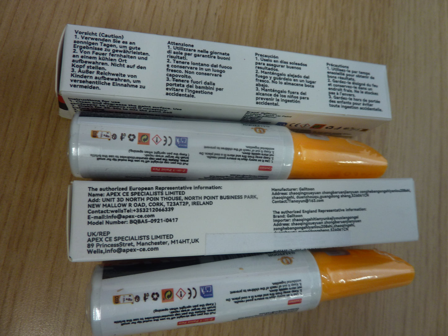 2 X Silver Car Touch Up Paint Pen 0.8oz 2-in-1 Scratch Repair Fill & Paint Quick