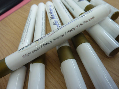 MZH Art Acrylic Gold Markers-8pk