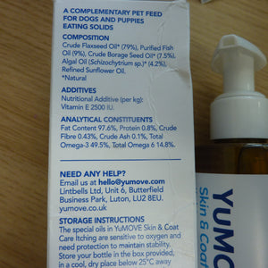 YuMOVE Skin & Coat Care Itchy Skin Soothing Supplement 250ML