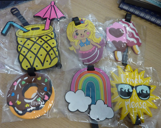 6PC Silicone Luggage Tags Set
