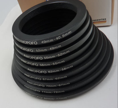 Amopofo 9PC Step Down Rings 82-40.5mm