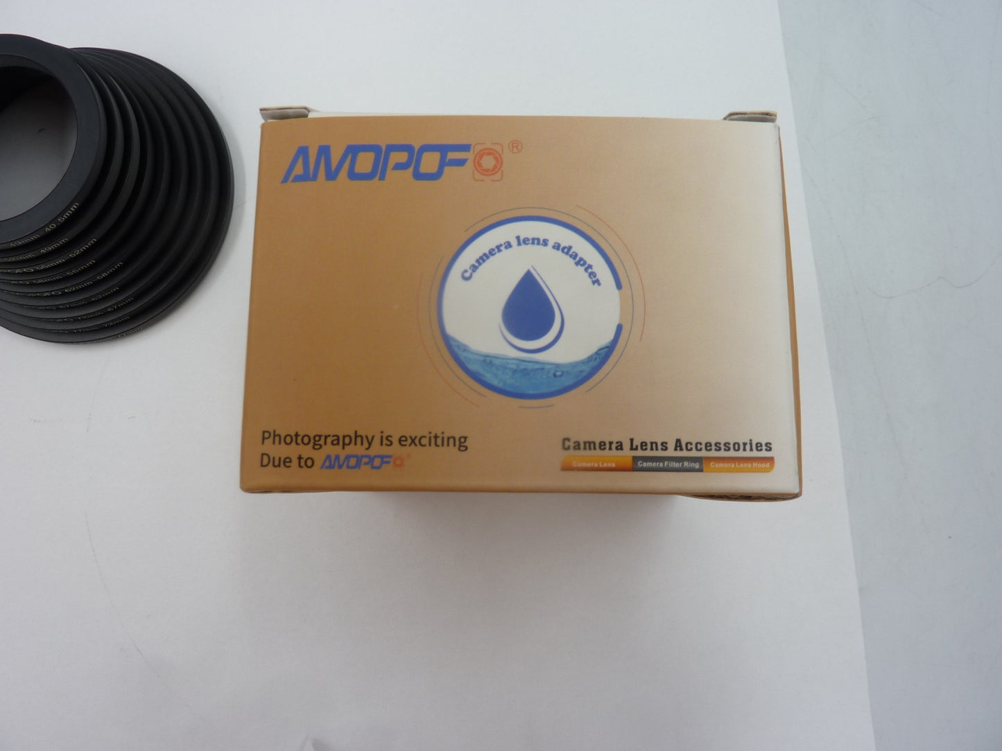 Amopofo 9PC Step Down Rings 82-40.5mm