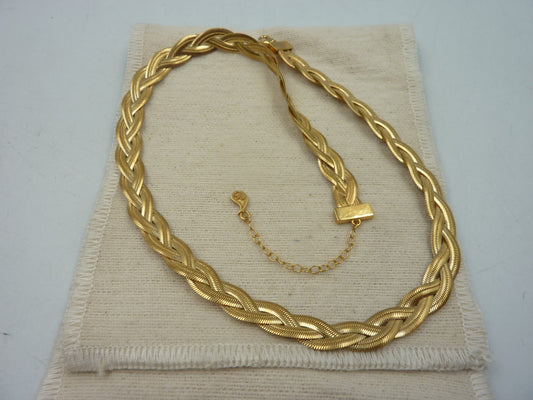 Maggoosh Gold-Plated Liquid Braid Thick Necklace