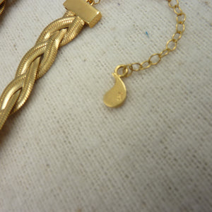 Maggoosh Gold-Plated Liquid Braid Thick Necklace