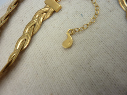 Maggoosh Gold-Plated Liquid Braid Thick Necklace