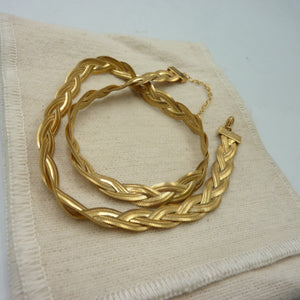 Maggoosh Gold-Plated Liquid Braid Thick Necklace