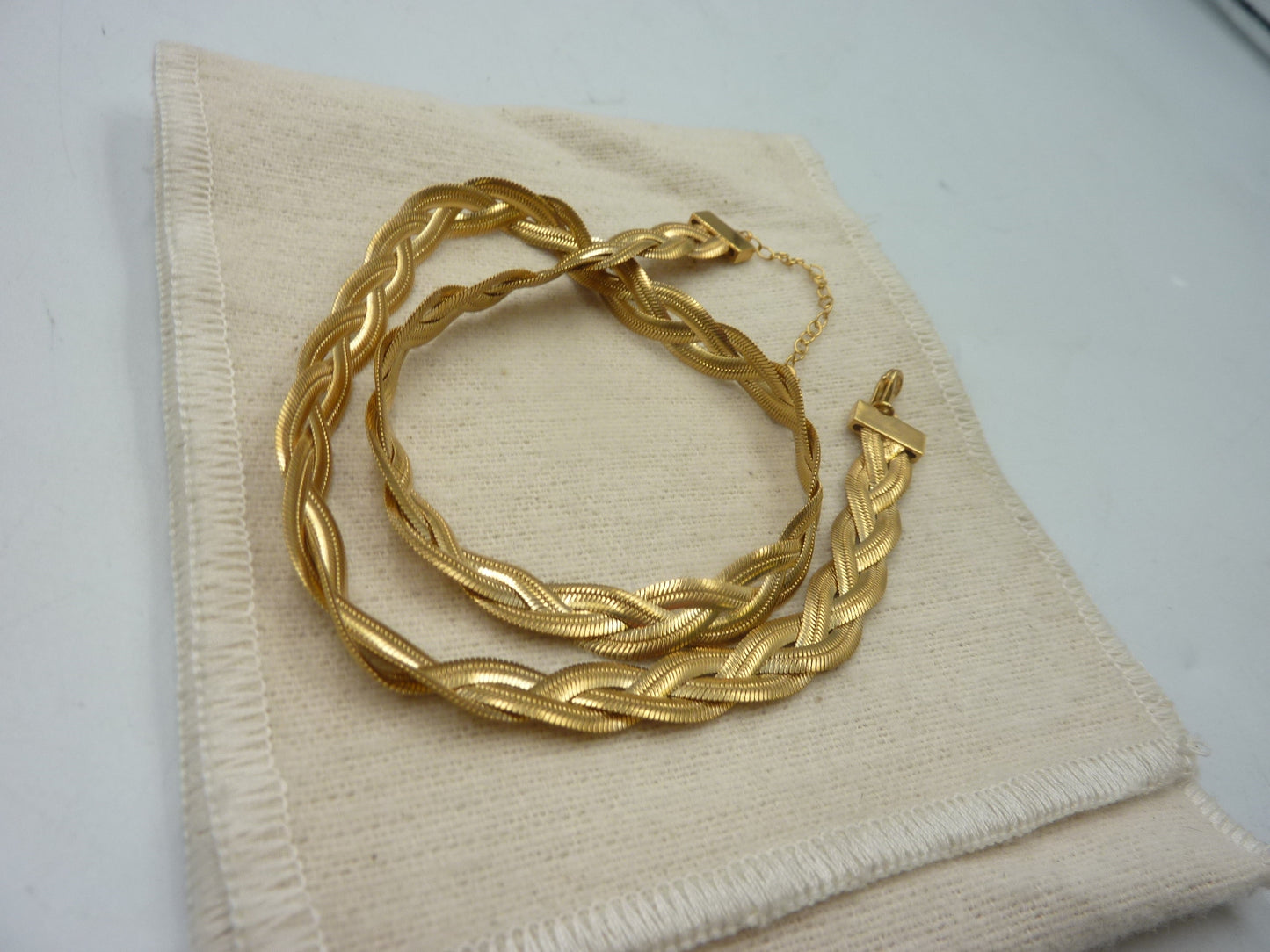 Maggoosh Gold-Plated Liquid Braid Thick Necklace