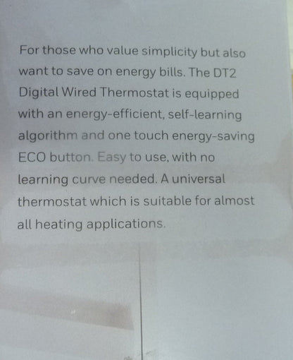 Honeywell Home THR840DEU DT2 Thermostat, White