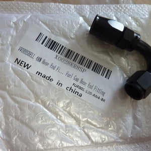 VVORHSBELL 4AN 120 Degree Swivel Hose End Fitting-black