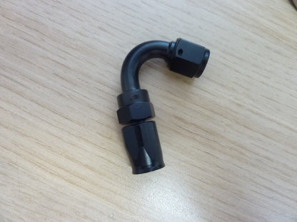 VVORHSBELL 4AN 120 Degree Swivel Hose End Fitting-black