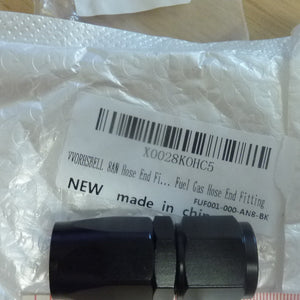 VVORHSBELL 8AN Hose End Fitting Straight-BLACK