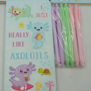 Axolotls Stationary Gift Set