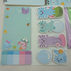 Axolotls Stationary Gift Set