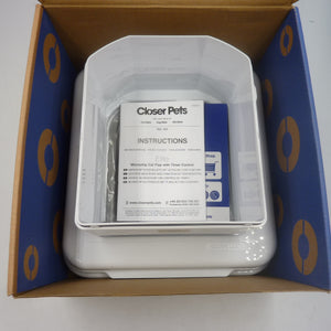 Cat Mate Elite Microchip Cat Flap with Timer & 4-Way Lock – White (355W)