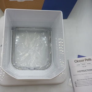 Cat Mate Elite Microchip Cat Flap with Timer & 4-Way Lock – White (355W)