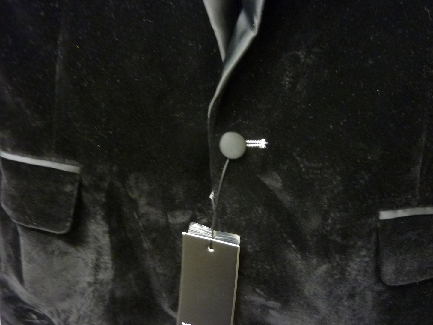 XPOSED LONDON Dinner Tim Jacket-Black Soft Velvet Tuxedo Jacket-40"