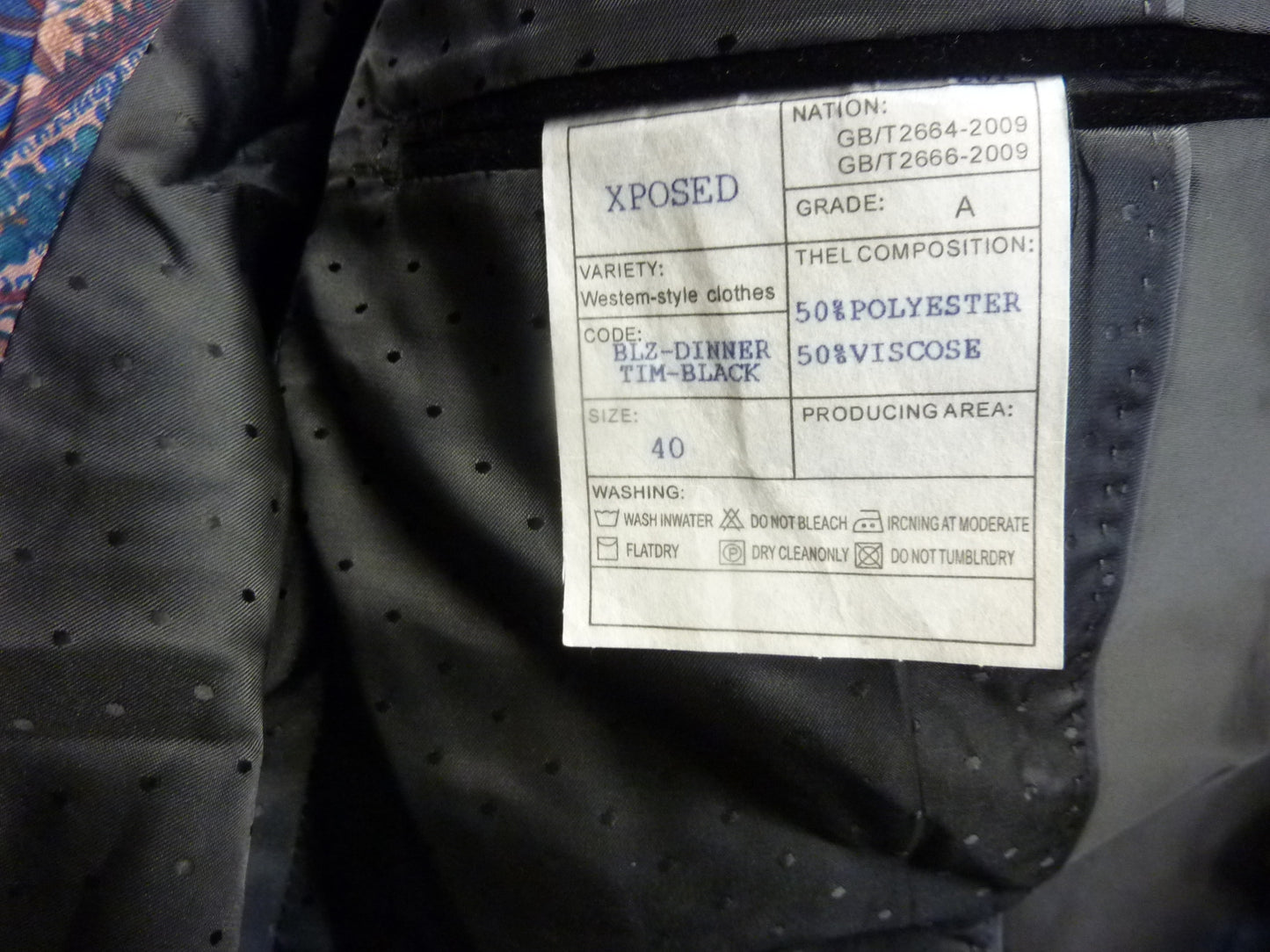 XPOSED LONDON Dinner Tim Jacket-Black Soft Velvet Tuxedo Jacket-40"