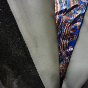 XPOSED LONDON Dinner Tim Jacket-Black Soft Velvet Tuxedo Jacket-40