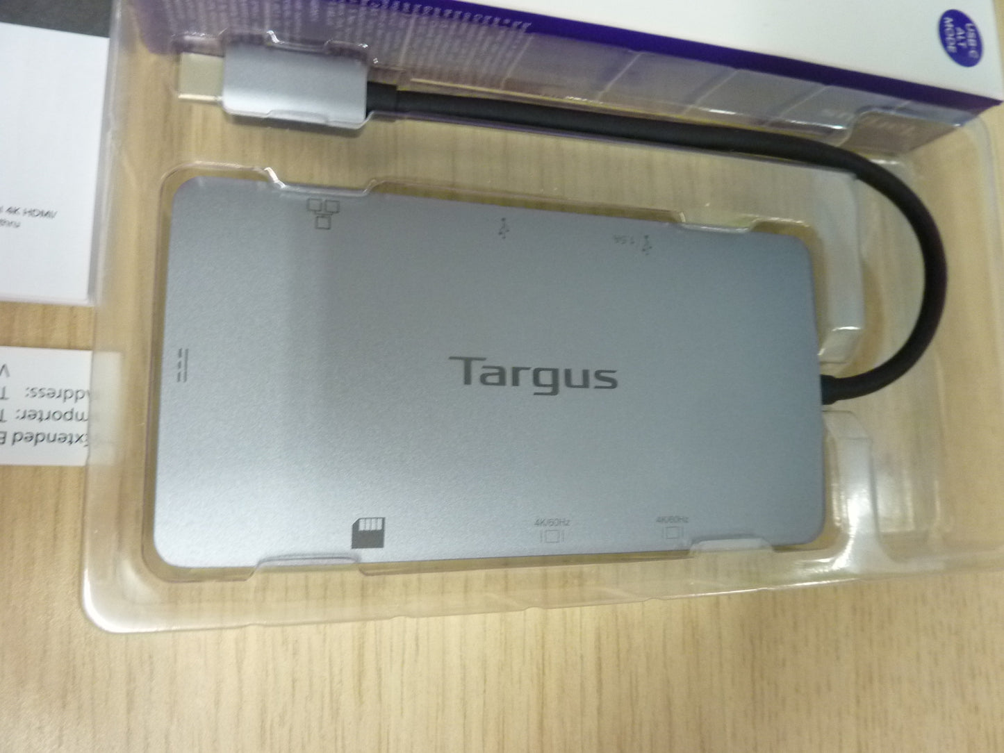 Targus USB-C Docking Station, Dual HDMI 4K Monitor Display Ports, Gigabit Ethernet, Micro SD, 2x USB 3.0 with 100W Power Delivery - Silver