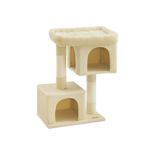 Feandrea 101 cm Tall Cat Tree with Scratching Posts XL Beige