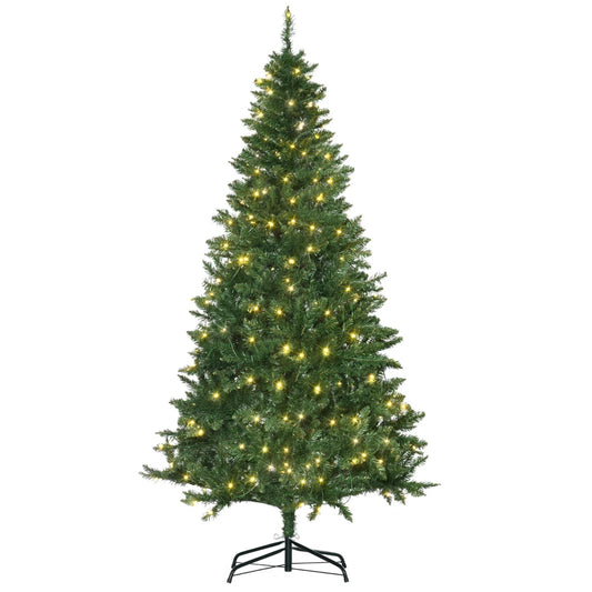 HOMCOM 6FT Christmas Tree Warm White LED Light- 830-314v02