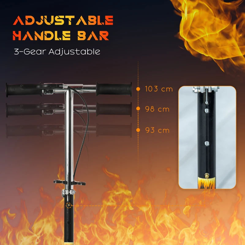 HOMCOM Kids Foldable Kick Scooter-371-046V00BK