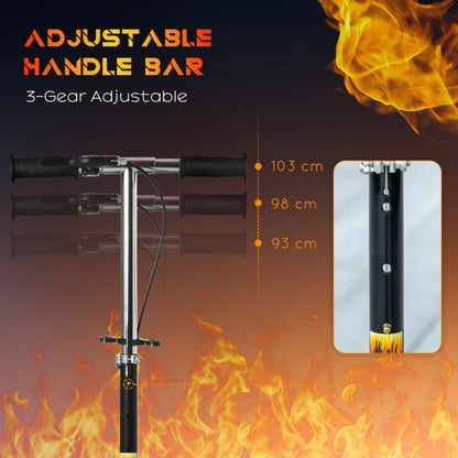 HOMCOM Kids Foldable Kick Scooter-371-046V00BK