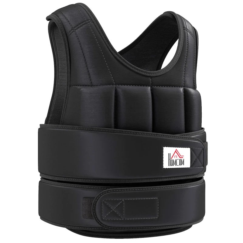HOMCOM 10kg Weighted Vest, Adjustable Running Weight Vest
