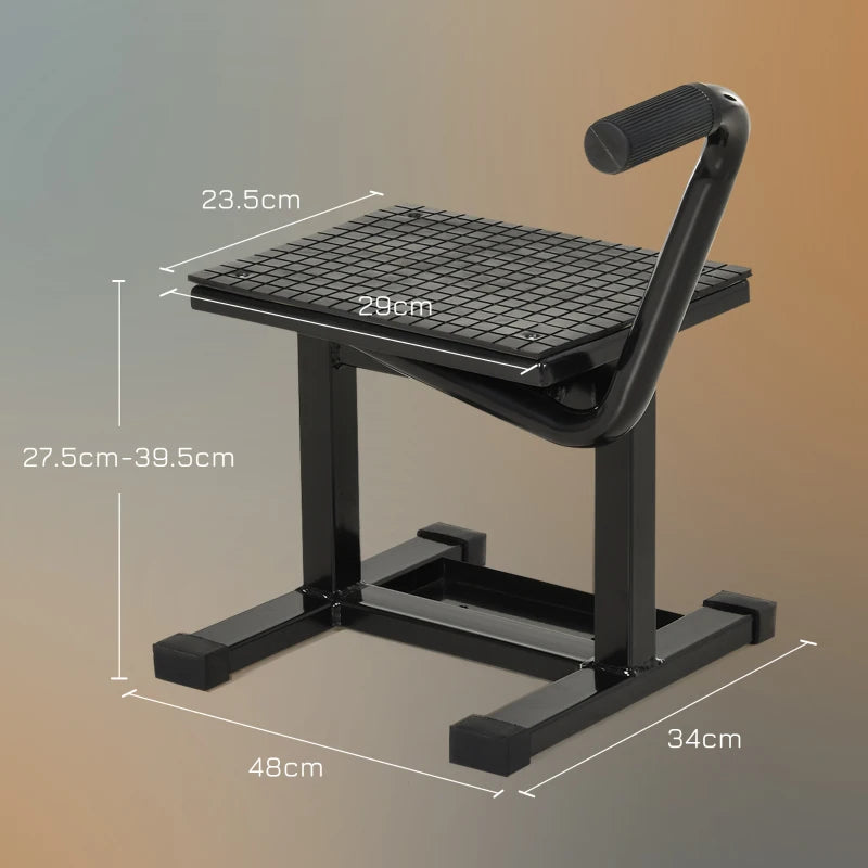 DURHAND Steel Motorbike Jack Lift, 27.5 / 39.5 H cm - Black C30-011BK