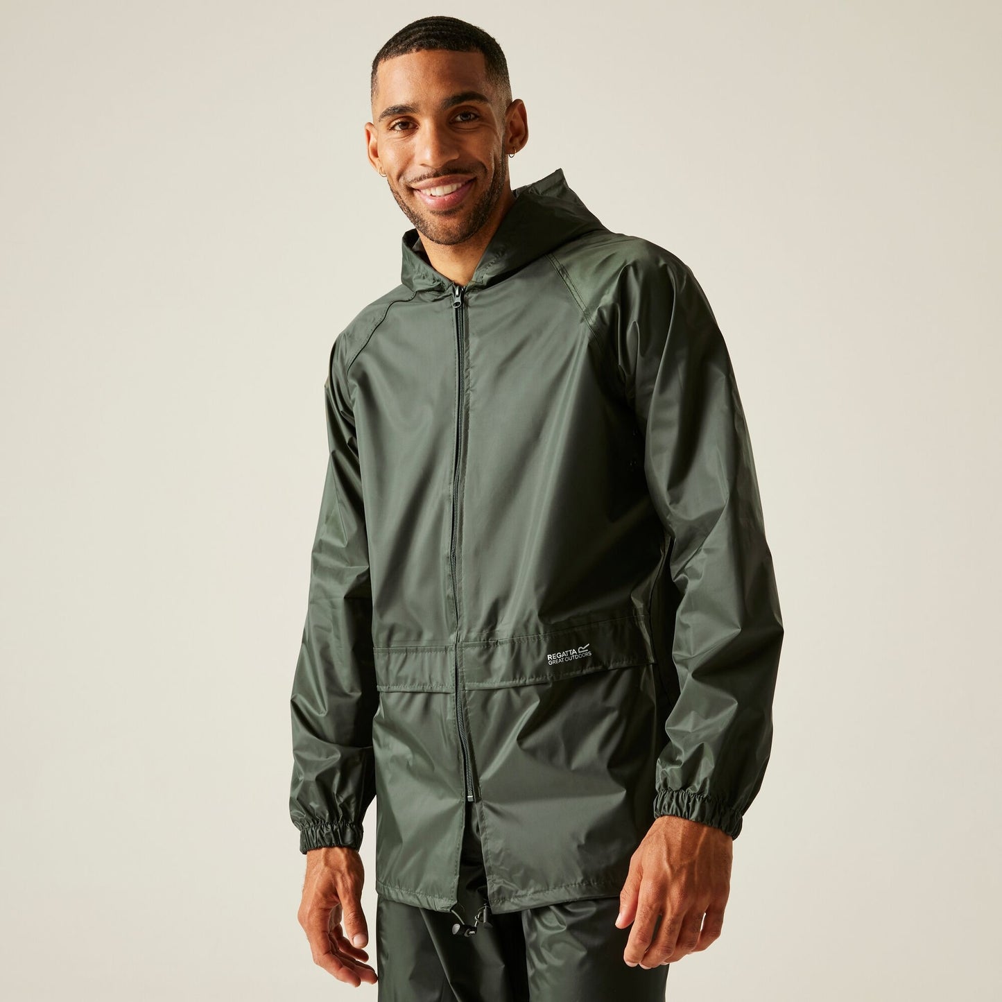 REGATTA Unisex Stormbreak Waterproof Jacket | Dark Olive LARGE
