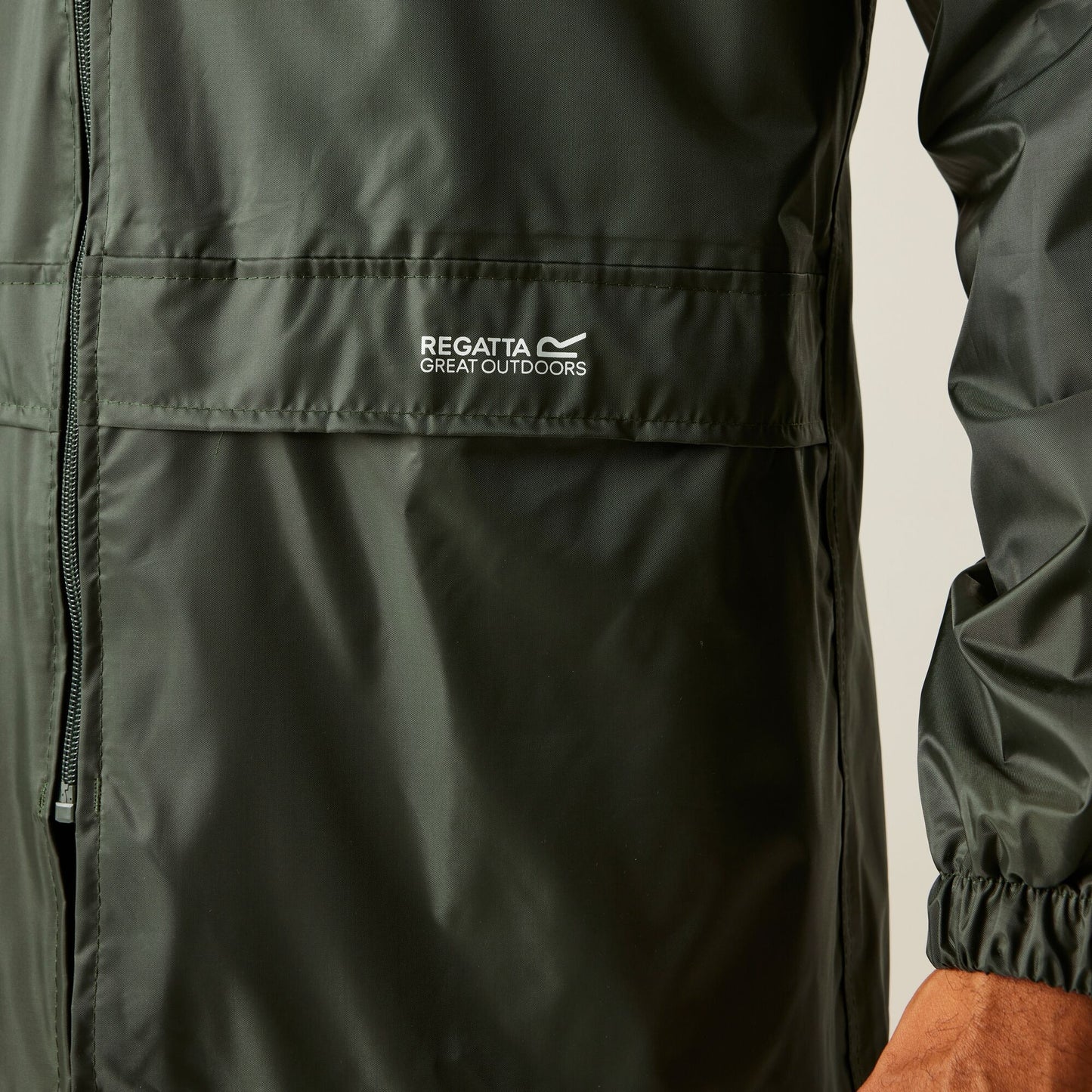 REGATTA Unisex Stormbreak Waterproof Jacket | Dark Olive LARGE