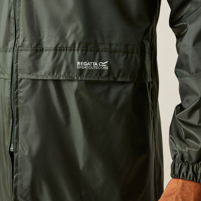 REGATTA Unisex Stormbreak Waterproof Jacket | Dark Olive LARGE
